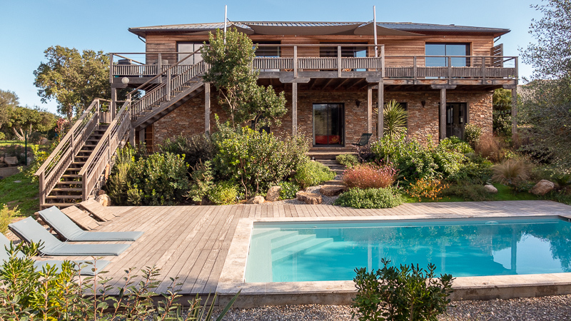 Location villa avec piscine à Pinarello Sud-Corse